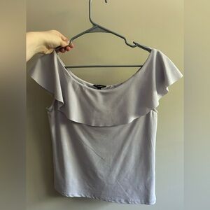 Dynamite Lavender Off-Shoulder Blouse